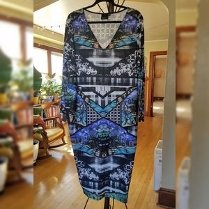 ASOS Midi Bodycon Printed Dress